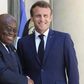 Emmanuel Macron with Nana Addo