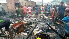Fire guts Elmina Fishing harbour