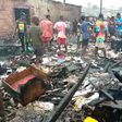 Fire guts Elmina Fishing harbour