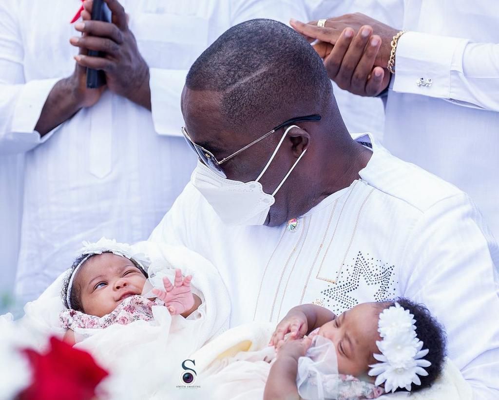 Kennedy Osei and Tracy’s adorable twins' outdooring
