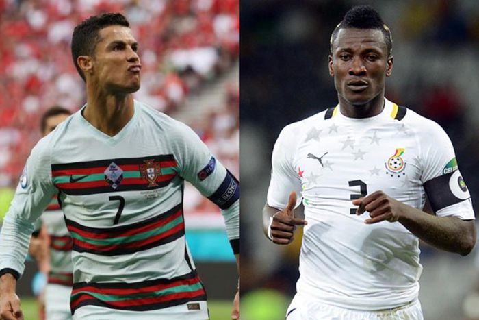‘Gyan is the GOAT!’ – Ghanaians react as Ronaldo equals Gyan’s international record