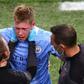 De Bruyne was forced off in the Champions League final