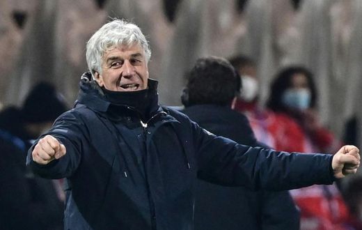 Atalanta's Gian Piero Gasperini named coach of the year for the second time.