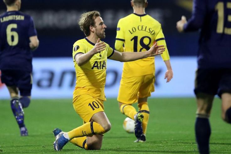 Crestfallen: Harry Kane could not save Spurs from an embarrassing Europa League exit to Dinamo Zagreb
