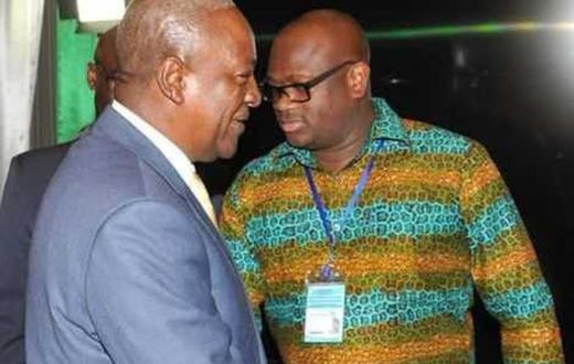 Mahama feeds Stan Dogbe to pamper him on his birthday