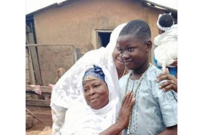 The deceased Ishmael Mensah and his mum.