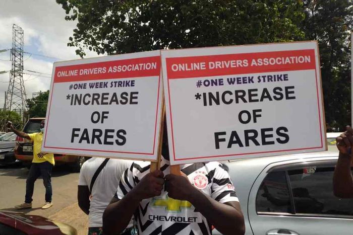 Uber and Bolt drivers hit the streets to protest over poor fares
