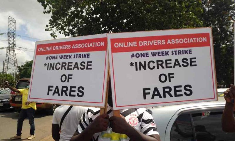 Uber and Bolt drivers hit the streets to protest over poor fares