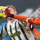 Spezia's Italian goalkeeper Ivan Provedel (R) tested positive after playing Juventus this week