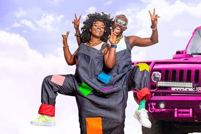 Okyeame Kwame and wife