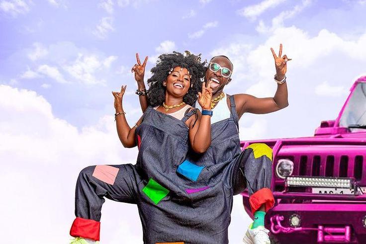 Okyeame Kwame and wife