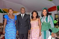 Dakoa Newman with some politicians