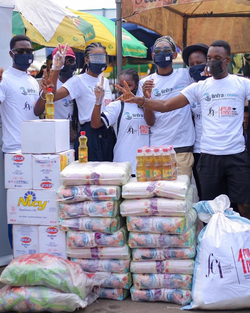 Victoria Michaels' Fashion Connect distributes thousands of nose mask and food items