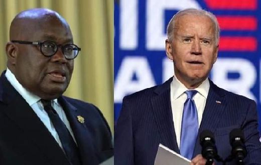 Joe Biden says he looks forward to working with Akufo-Addo