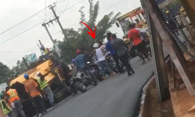 Shatta Wale clash with contractors in Nima