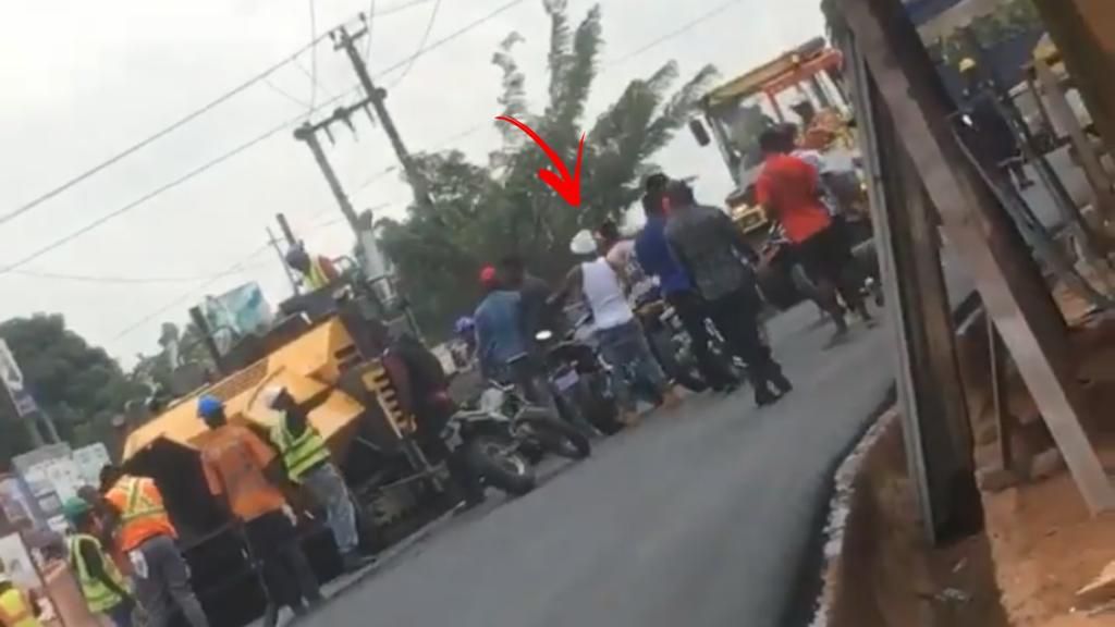 Shatta Wale clash with contractors in Nima