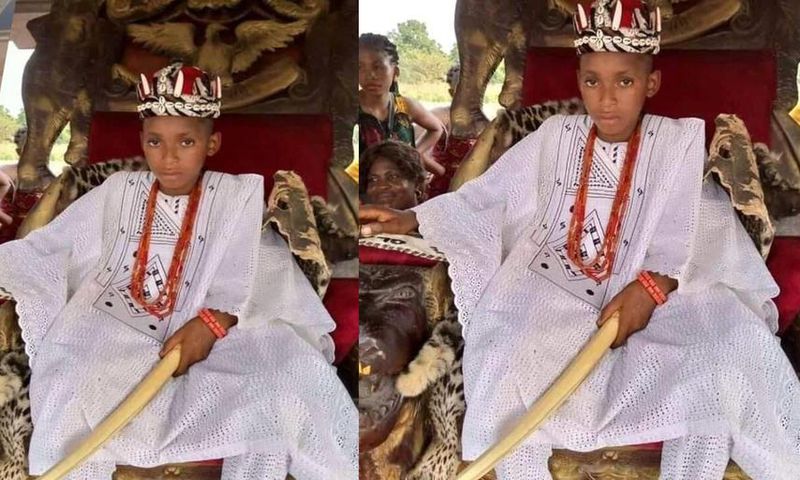 10-year-old boy crowned king in Nigeria’s Anambra state