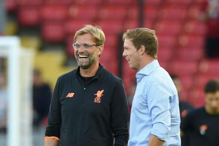 Jurgen Klopp (left) got the better of Julian Nagelsmann in their only previous Champions League meetings when Liverpool beat Hoffenheim