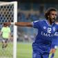 Yasir al-Shahrani celebrates the third goal for Saudi Arabia's Al Hilal in the 3-0 win against Uzbekistan's AGMK in AFC Champions League Group A on Tuesday