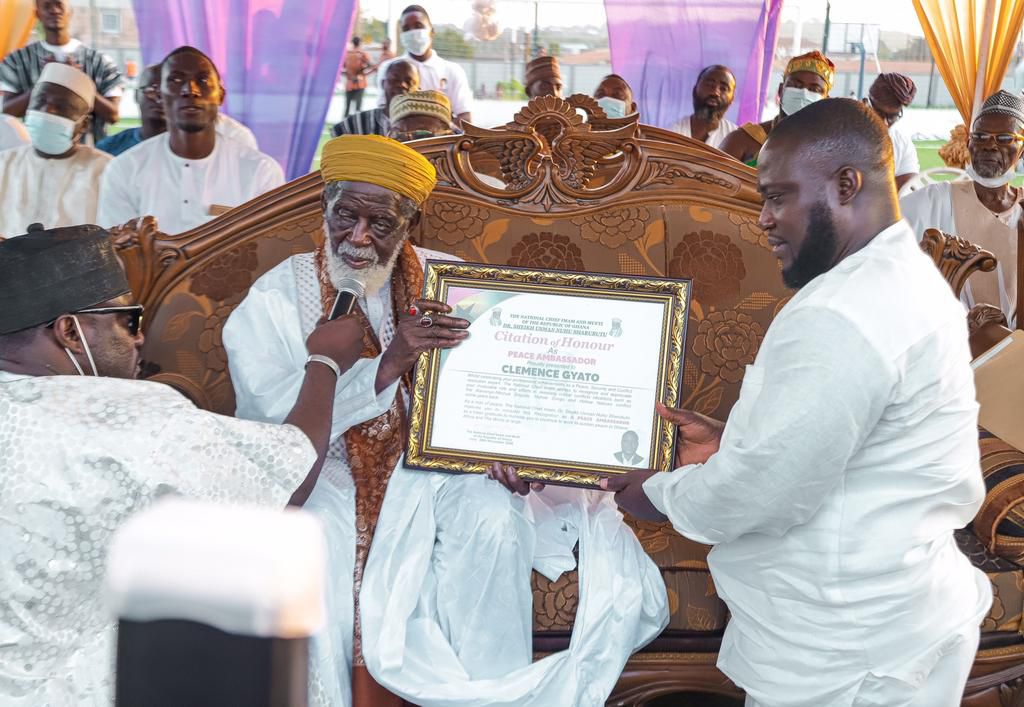 National Chief Imam names Clemence Gyato as Peace Ambassador