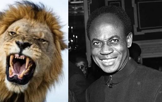 1958 video of Nkrumah and Haile Selassie playing with a live lion emerges