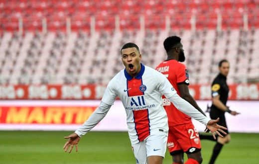 Kylian Mbappe scored twice in PSG's 4-0 win at Ligue 1's bottom side Dijon