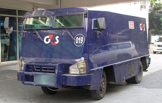 An armoured bullion van