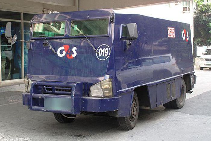 An armoured bullion van