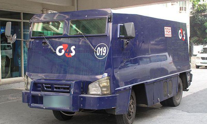 An armoured bullion van