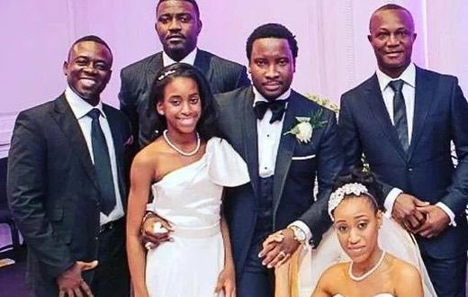John Dumelo at Sonnie Badu and wife's wedding