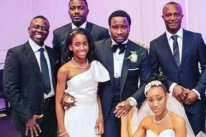 John Dumelo at Sonnie Badu and wife's wedding