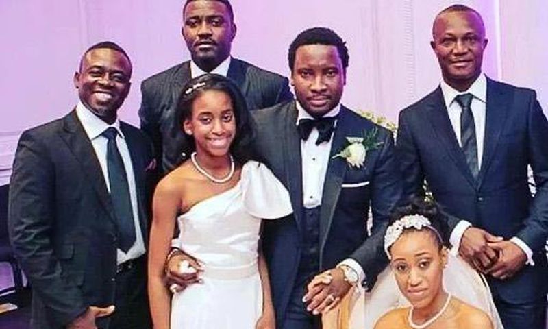 John Dumelo at Sonnie Badu and wife's wedding