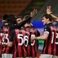 Zlatan Ibrahimovic (R) returned from injury as AC Milan got back winning against Benevento.