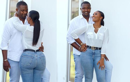 John Dumelo and wife