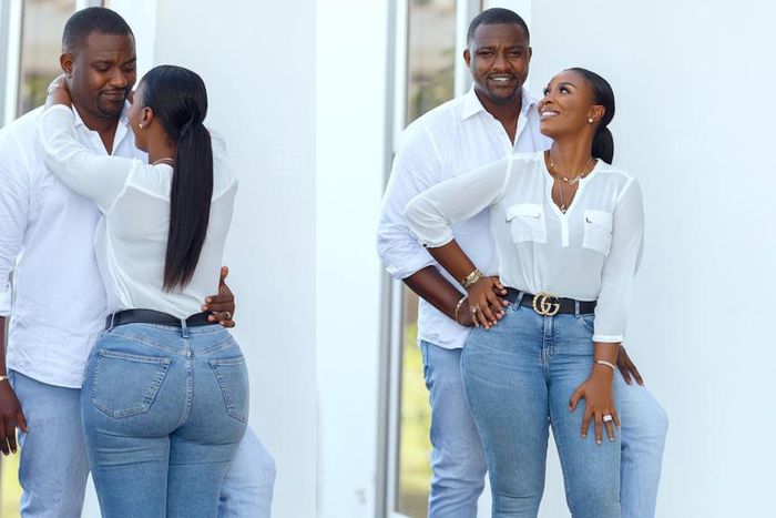 John Dumelo and wife