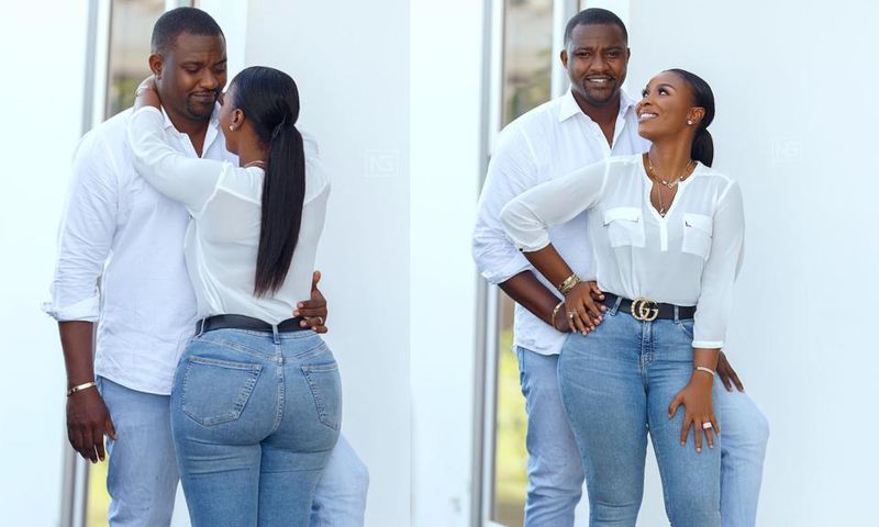 John Dumelo and wife