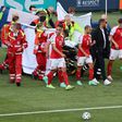Christian Eriksen was taken to hospital after collapsing during Denmark's opening Euro 2020 game against Finland