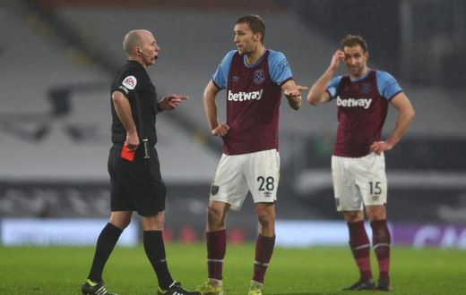 Mike Dean will return to Premier League action and referee Burnley v West Brom after excusing himself last weekend due to death threats received online following his issuing two red cards including one to West Ham's Tomas Soucek