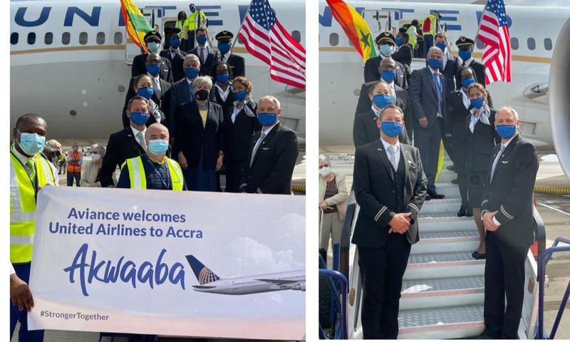 Ghana Airport Company and Aviance welcomes United Airlines to Accra