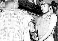 Jerry John Rawlings with Hilla Limann