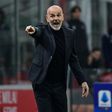 Pointing in the right direction: AC Milan boss Stefano Pioli is hoping to take the Italian team back to former glories
