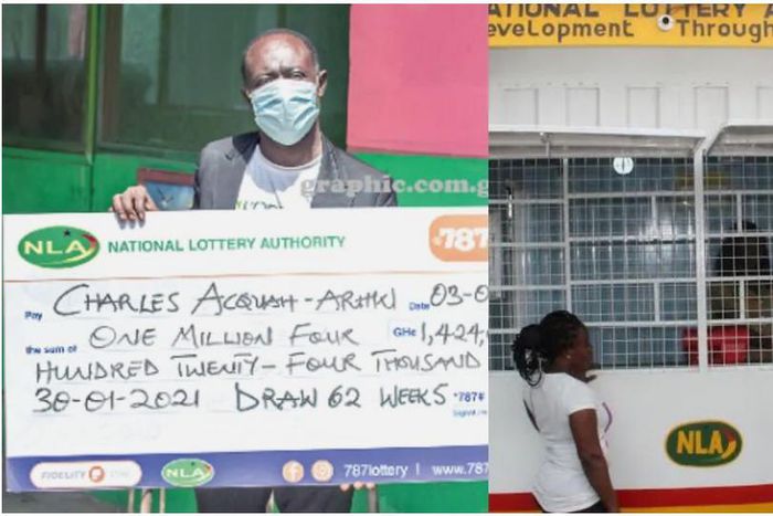 Daily Graphic seller wins life-changing GHc1.42 million NLA jackpot after staking GHc50.00