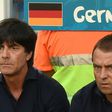 Hansi Flick (R) will take over from his former boss Joachim Loew (L) as Germany coach