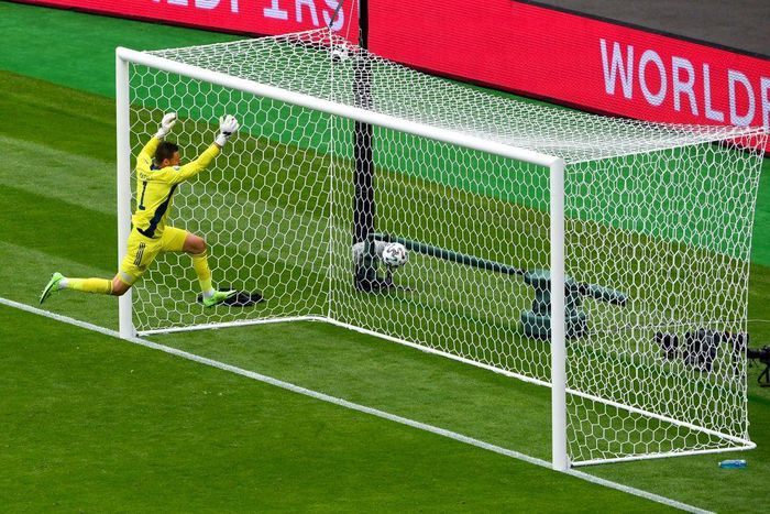 David Marshall was caught out by Patrik Schick's incredible long-range strike for the Czech Republic