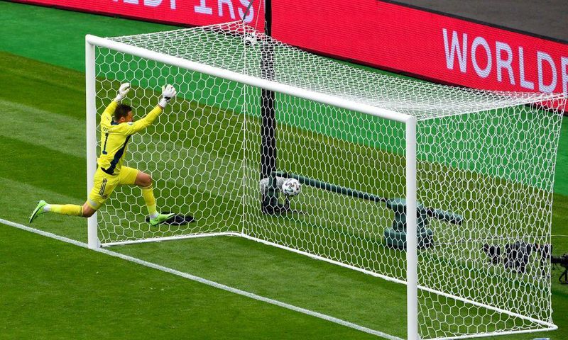 David Marshall was caught out by Patrik Schick's incredible long-range strike for the Czech Republic