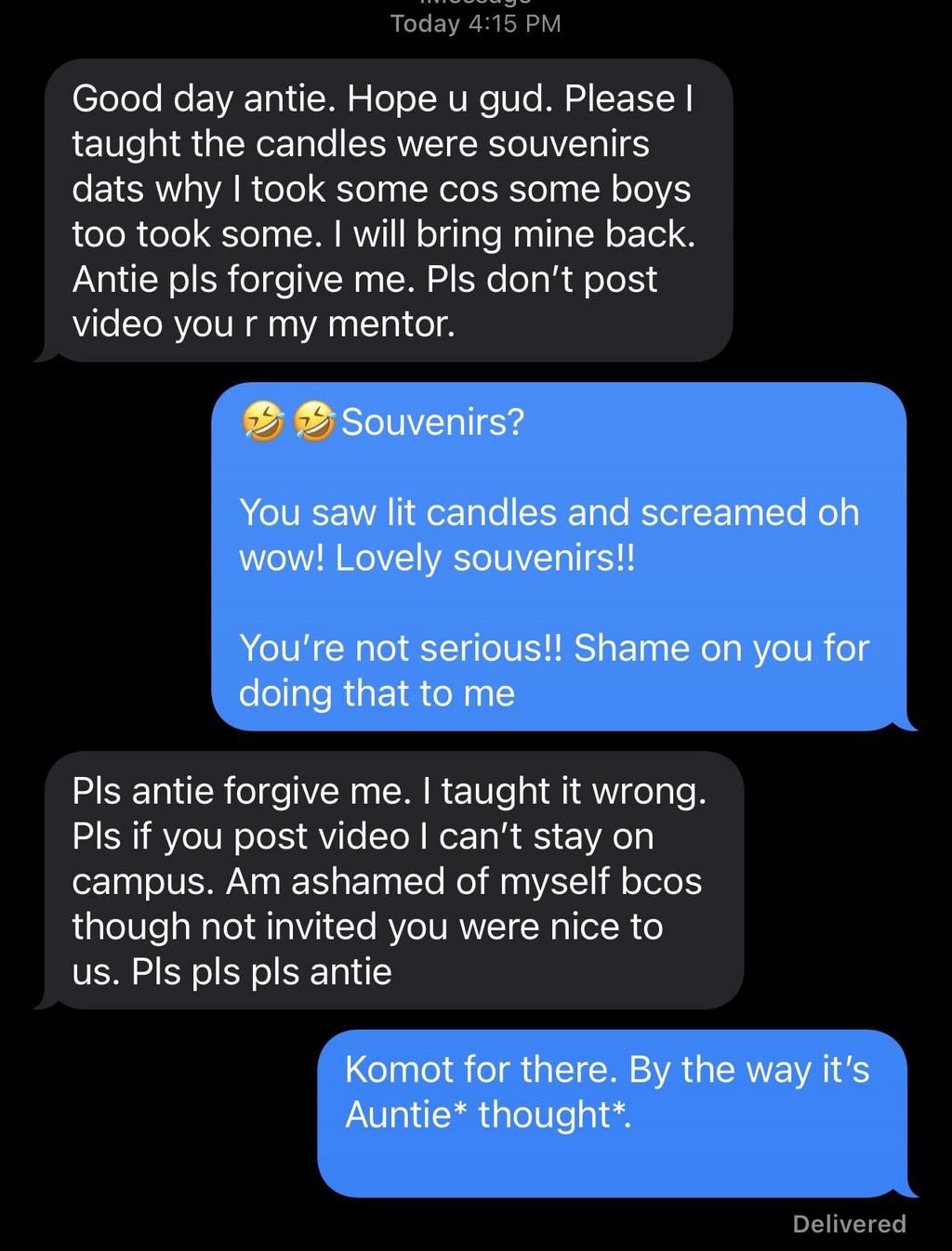Thief at Nana Aba's birthday owns up after threat to release CCTV footage (SCREENSHOT)