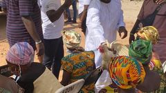 Salt FM boss donates food items to widows at Kumawu and Mampong on Boxing Day