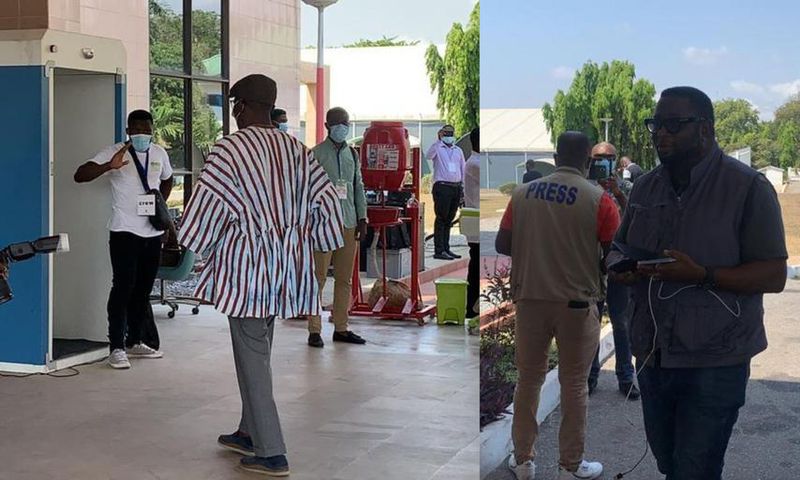 Haruna Iddrisu, other NDC executives arrive at AICC for EC's declaration of results