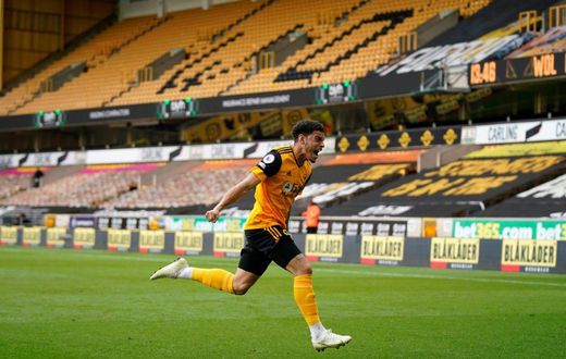 Wolves' Morgan Gibbs-White hit the winner against Brighton