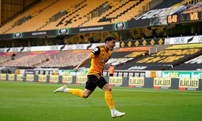 Wolves' Morgan Gibbs-White hit the winner against Brighton